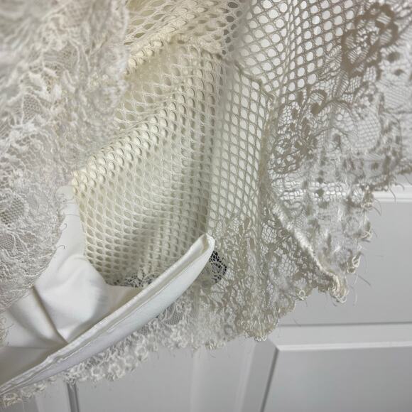 Max Studio White Lace Dress MIDI XL - Picture 8 of 10